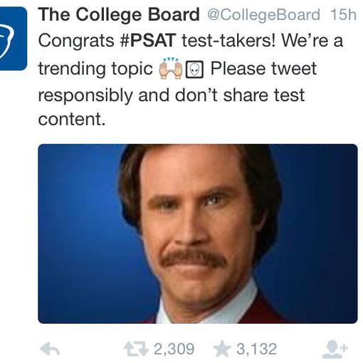 College Board reminds students to keep test content confidential, although the rule has somewhat already been broken.