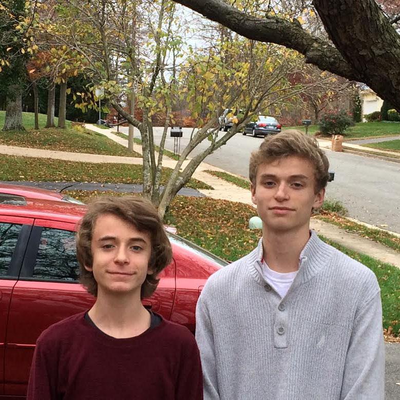 Sophomore twins Matt and David Larson benefit from one another’s company when things get tough at school. 