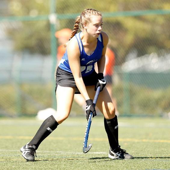 Brittan Muir, from the Class of 2015, scores an assist during a CNU game this fall.