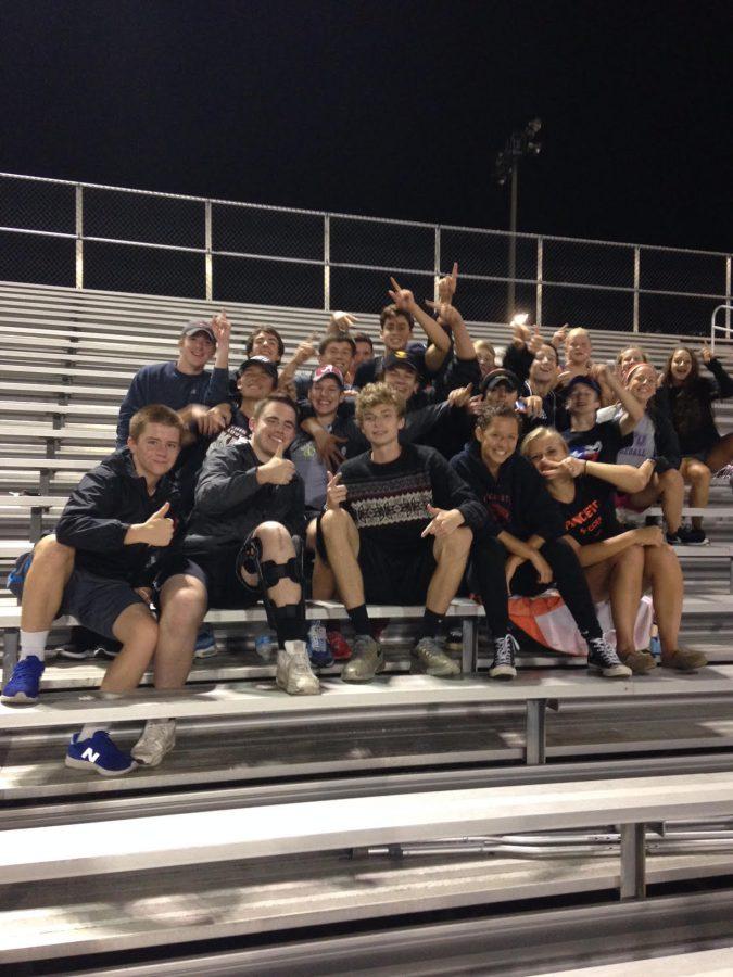 The dedicated field hockey hype squad came out to Woodson to support the team.