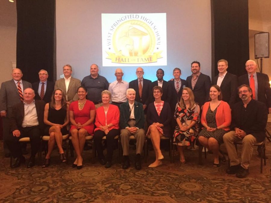 Hall+of+Fame+inductees+at+the+Waterford+luncheon+honoring+their+accomplishments.+Our+school%E2%80%99s+first+Hall+of+Fame+includes+14+athletes%2C+five+coaches%2C+one+contributor+and+the+members+of+the+1975+Spartan+Golf+state+chamionship+team.+Above%3A+Siblings+Dave+Bell+%28Class+of+1994%29+and+Missy+Bell+Bunch+%28Class+of+1997%29+represent+their+respective+state+champion+Spartan+Swim+%26+Dive+teams.+Bell+swam+on+two+state+teams%2C+while+Bunch+swam+on+three+consecutive+state+teams+and+was+inducted+recently+into+the+first+class+of+the+WS+Athletic+Hall+of+Fame.+Right%3A+Spartans+from+years+past+enjoy+the+football+game%2C+including+Kara+Lawson+%28basketball%2C+1999%29%3B+Meredith+McClure+Francis+%28soccer%2C+1999%29%3B+Meghan+Ogilvie+%28soccer%2C+2001%29%2C+and+Colleen+McIlwrath+Minuto+%28basketball+and+soccer%2C+1999%29.