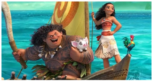 Above+is+a+picture+of+Moana+and+Maui+on+their+adventure.+Dwayne+%E2%80%9CThe+Rock%E2%80%9D+Johnson+does+the+voiceover+for+Maui+and+Moana+is+done+by+Auli%E2%80%99i+Cravvalho.+