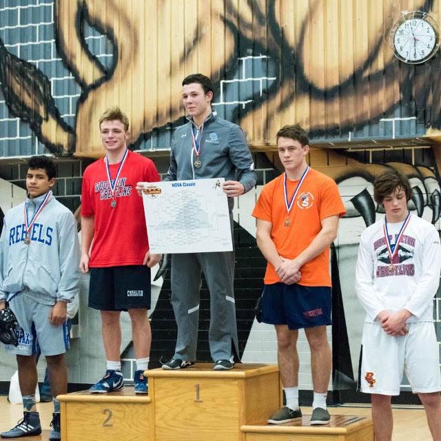 Senior Preston Cole places third at the NOVA Classic tournament.  Cole and the rest of the senior class have led WS wrestling to a successful season up to this point and hope to continue it on their run into the postseason.