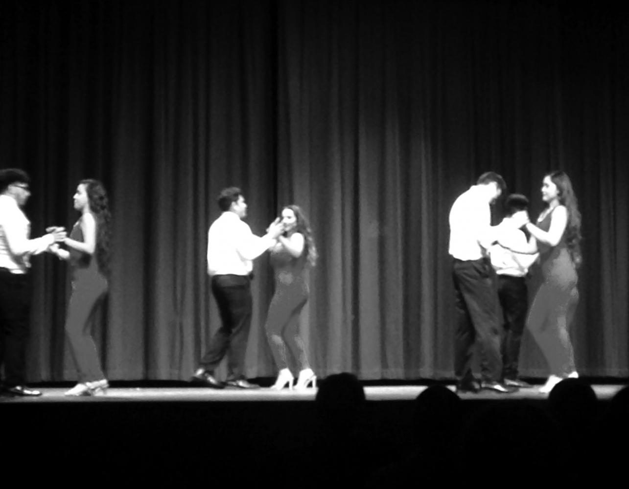 The Hispanic Heritage Club performs their dance, sequence, titled El Sabor Latino.