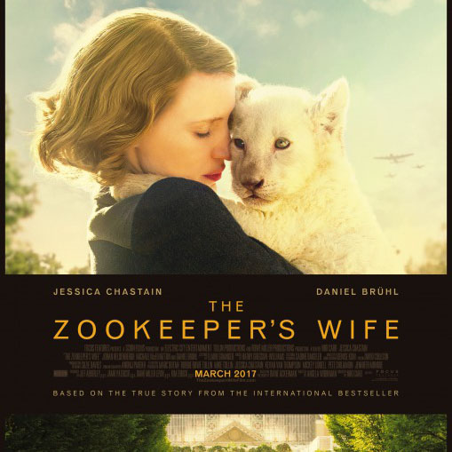 The zookeepers wife stars Jessica Chastain and Daniel Bruhl. Chastain plays as Antonina Zabinski 