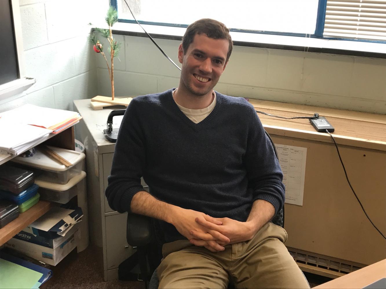 Pictured above is math teacher Allen Dawson who tries to have a positive influence on his students. His tradition is writing encouraging messages on his whiteboard before every test to raise students' morale and to remind them of their potential.