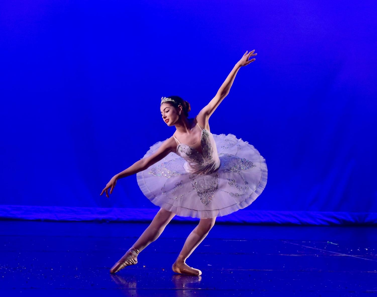 Senior Naomi Hill dances during The Nutcracker holiday winter showcase. She performs this ballet every year with her dance company.