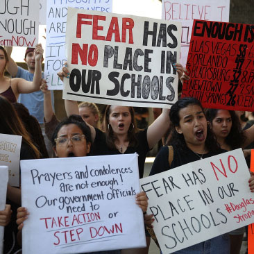 Parkland shooting inspires students around the country to protest and push gun control laws.