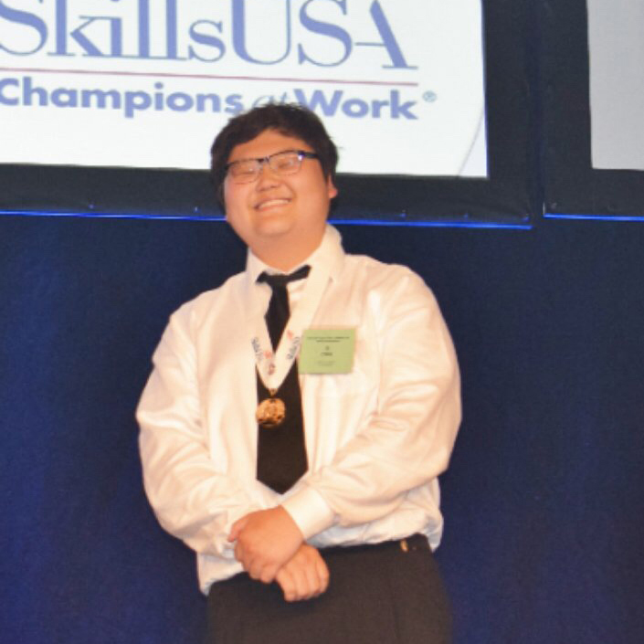 Senior Ji Ho Choi was invited to compete at the WorldSkills competition in Kazan, Russia