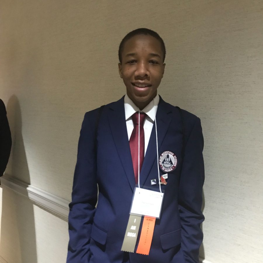 Reggie Payne attended the state competition, in which he won 3rd place.