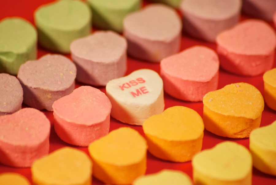 To keep up with demand, production of these famous candy hearts reach about 100,000 pounds per day for the eight billion candies sold around the Valentines day holiday.