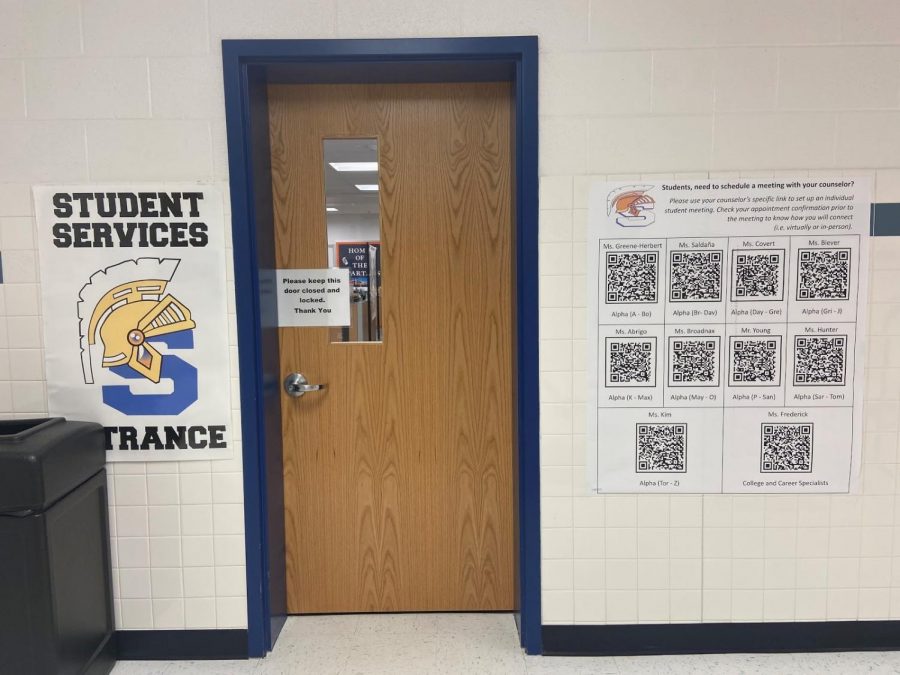 Now students are able to request a meeting with their counselor easily. Scanning the QR codes that are located all around the school will take them to a google form to request a private meeting. 
