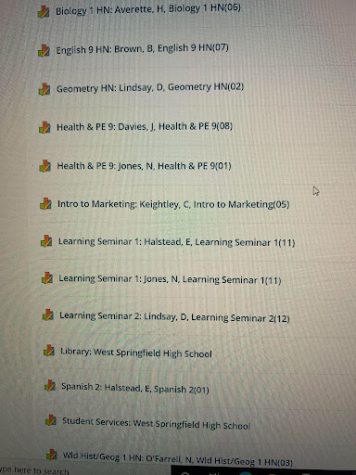 Koyyalamudy’s Schoology showed that she was in both Jones’s and Davies health and PE classes. The glitch in Schoology successfully worried Koyyalamudy as she realized she would have schedule conflicts she needed to resolve. 