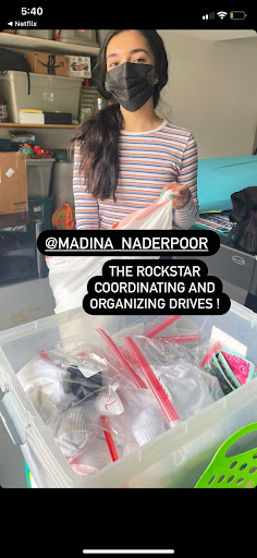 Naderpoor gathers diapers, clothes, and shoes for different drives that aim to help Afghan refugees by giving them the different things they need to live a great life here in Northern Virginia.