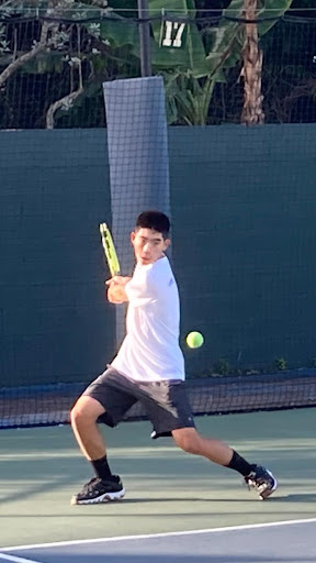 Freshman Justin Lo would like to bring his competitive tennis skills to the Spartan team this spring season.