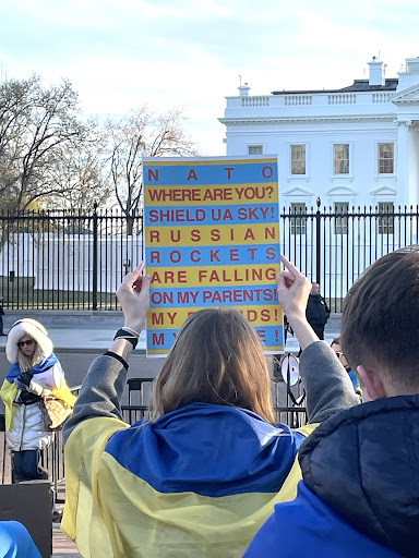 An unexpected but notable component of the DC rallies was the creativity of the signs. Some signs took a comical approach making puns with Putin’s name while others evoked emotions as they detailed the horrors happening in Ukraine.