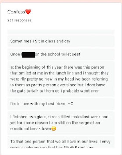 Spartans Confess said time and time again that wholesome or any relatable confession is generally their favorite to post.