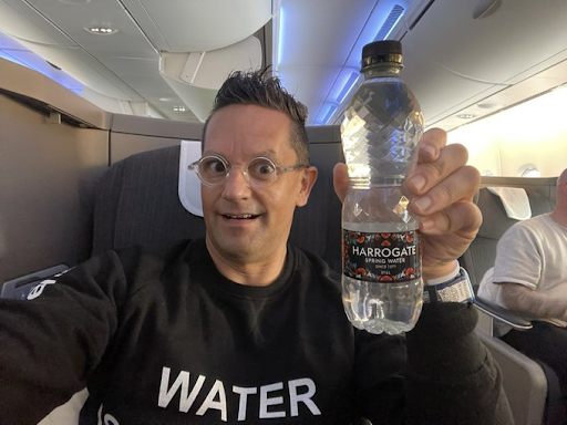 H2O enthusiast and certified water sommelier Martin Riese is never off the clock when it comes to educating the public on the sham of purified bottled waters. Take a tip from Riese, and get some sparkling TDS!