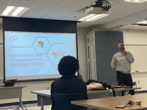 The Mahbereseb club hosted a Buna Roundtable and guest speaker Dr. James Pope came to discuss various topics regarding Africana studies. During the Buna Roundtable, prompts were given to the participants and they would go on either side of the room to say that they agree or disagree. 