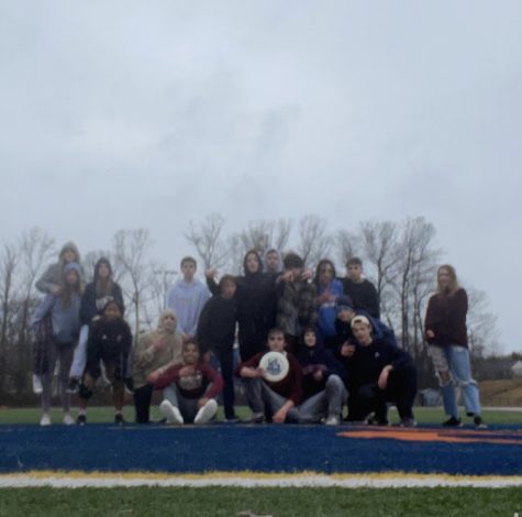 The club is pictured during their first unofficial practice. The club has hosted unofficial meetings in which they just brief the students on the sport, but as of right now, all practices will be unofficial per FCPS’s wishes.