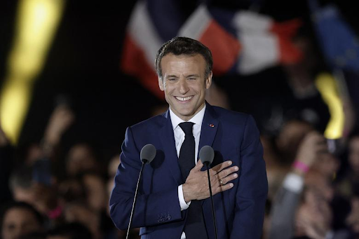 French President Emmanuel Macron celebrates his victory over long-time rival Marine Le Pen after a roller coaster of an election.