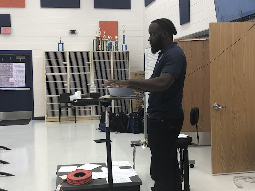 Band director Wolson Gustama teaches various levels of band classes, from Concert Band to Wind Symphony, and it is also his first year directing the Marching Spartans.