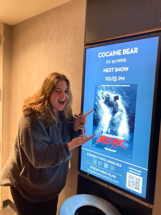Senior Anne Foote went to see “Cocaine Bear” at the Angelika Film Center on opening weekend with seniors Amelia Fox, Ania Francis, Anastasiia Goi, and Annalise Thaler. Both Foote and senior Catherine Browne professed that “Cocaine Bear” was a great film to watch with friends.
