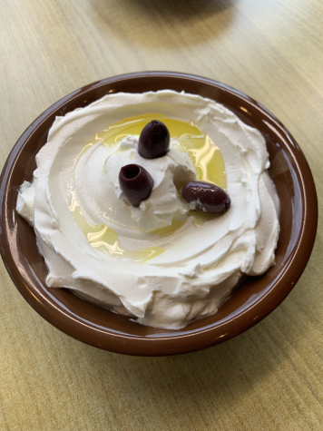 A great Suhoor snack, labneh is a strained yogurt often eaten with pita bread.