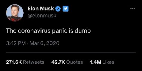 Right at the start of the COVID-19 pandemic, Elon Musk tweeted his controversial opinion, reinforcing the idea that celebrities are disconnected from society. 
