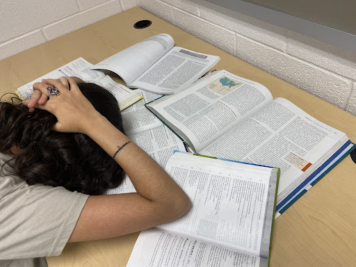 Students who take AP classes often feel drowned in coursework. Additionally, they also feel overwhelmed with pressure.