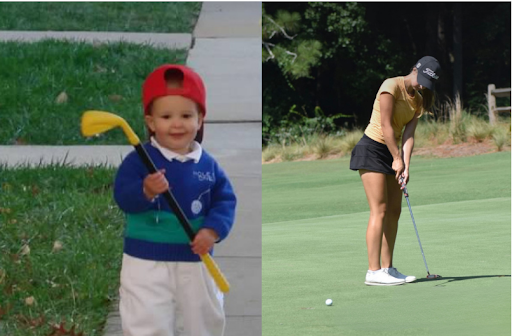 “My dad started me [in golf] when I was four years old and then in about eighth grade, when
COVID-19 started, I started playing competitively,” said varsity golf captain Grace Saunders.
