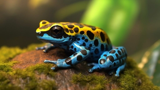 An image of a frog created with the software.